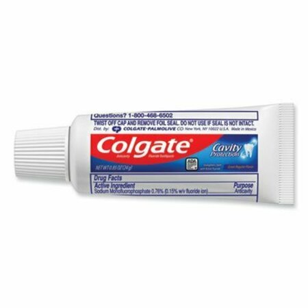 COLGATE-PALMOLIVE Colgate, Toothpaste, Personal Size, .85oz Tube, Unboxed, 240PK 09782